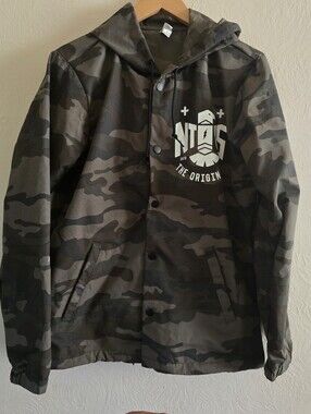 NTVS, The Originals, Men's Camouflage Hooded Coach Jacket, Size Small